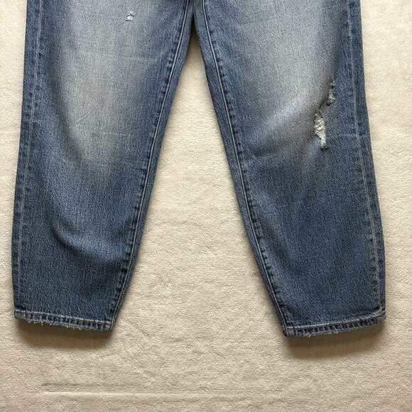 EVEREVE Ever Vintage Barrel Wide Leg Jeans Midwash Blue Women’s Size 27 - Picture 14 of 16
